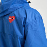 Giubbotto K-Way uomo con cappuccio blu PJ502 /BLUE-1 COMME DES GARCON PLAY 