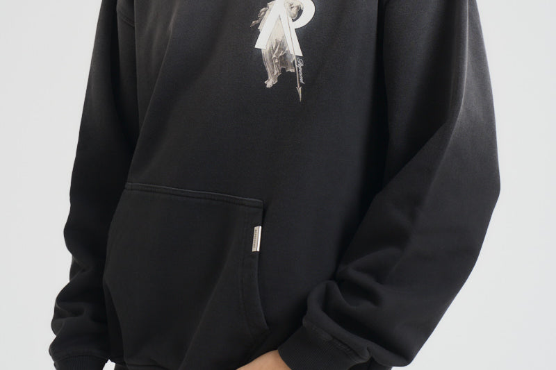 Felpa uomo Archangel grigio antracite MLM4238 BLACK REPRESENT 