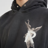 Felpa uomo Archangel grigio antracite MLM4238 BLACK REPRESENT 