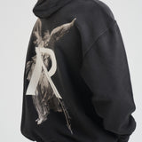 Felpa uomo Archangel grigio antracite MLM4238 BLACK REPRESENT 