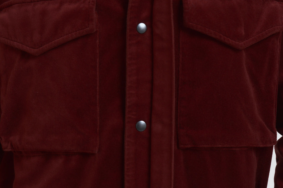 Giacca uomo stile camicia bordeaux CE10 V54885304 ASPESI 