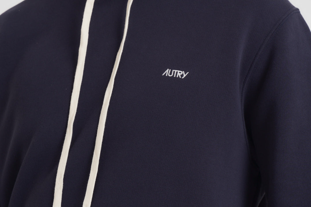 Felpa uomo con cappuccio blu HOPM A2JB AUTRY 