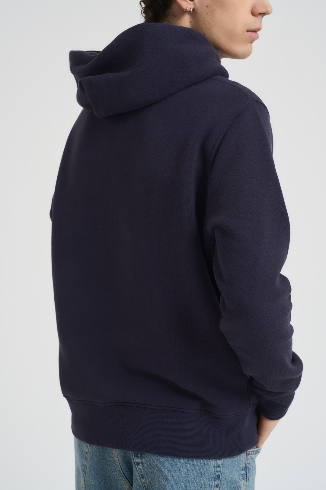 Felpa uomo con cappuccio blu HOPM A2JB AUTRY 