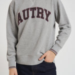 Felpa uomo College grigia SWPM U4HQ AUTRY 