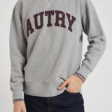 Felpa uomo College grigia SWPM U4HQ AUTRY 