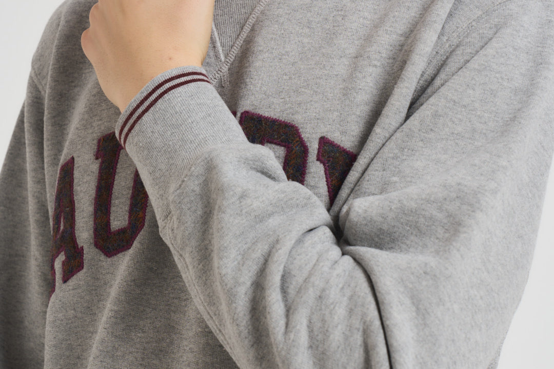 Felpa uomo College grigia SWPM U4HQ AUTRY 