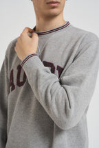 Felpa uomo College grigia SWPM U4HQ AUTRY 