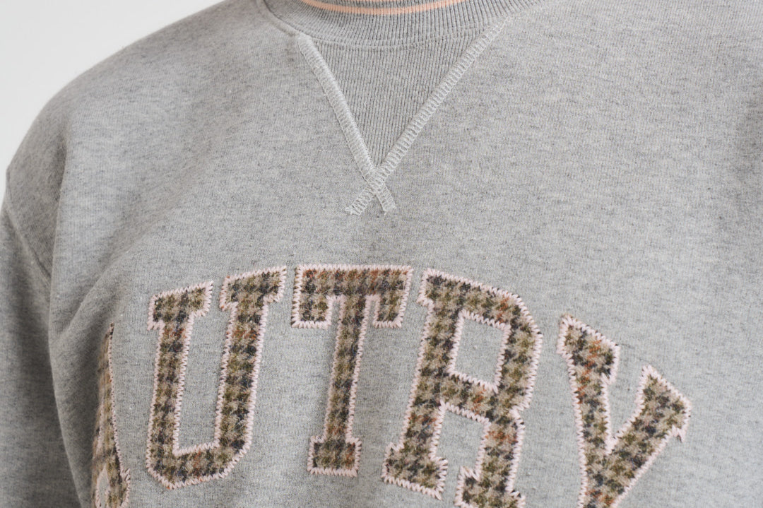 Felpa uomo College grigia SWPM U4HX AUTRY 