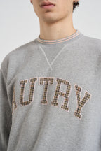 Felpa uomo College grigia SWPM U4HX AUTRY 
