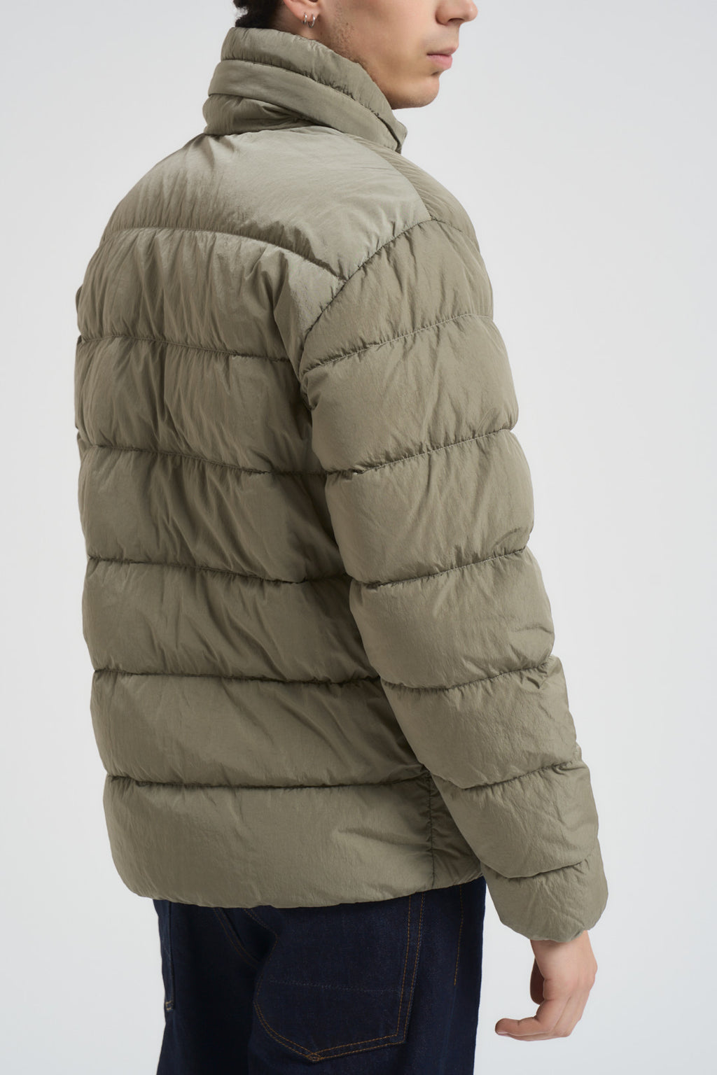 Piumino uomo trapuntato grigio pietra 19CMOW012A 005904G356 C.P. COMPANY 