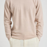 Maglia uomo girocollo beige DC918022 MIELE DELLA CIANA CASHMERE 