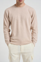 Maglia uomo girocollo beige DC918022 MIELE DELLA CIANA CASHMERE 