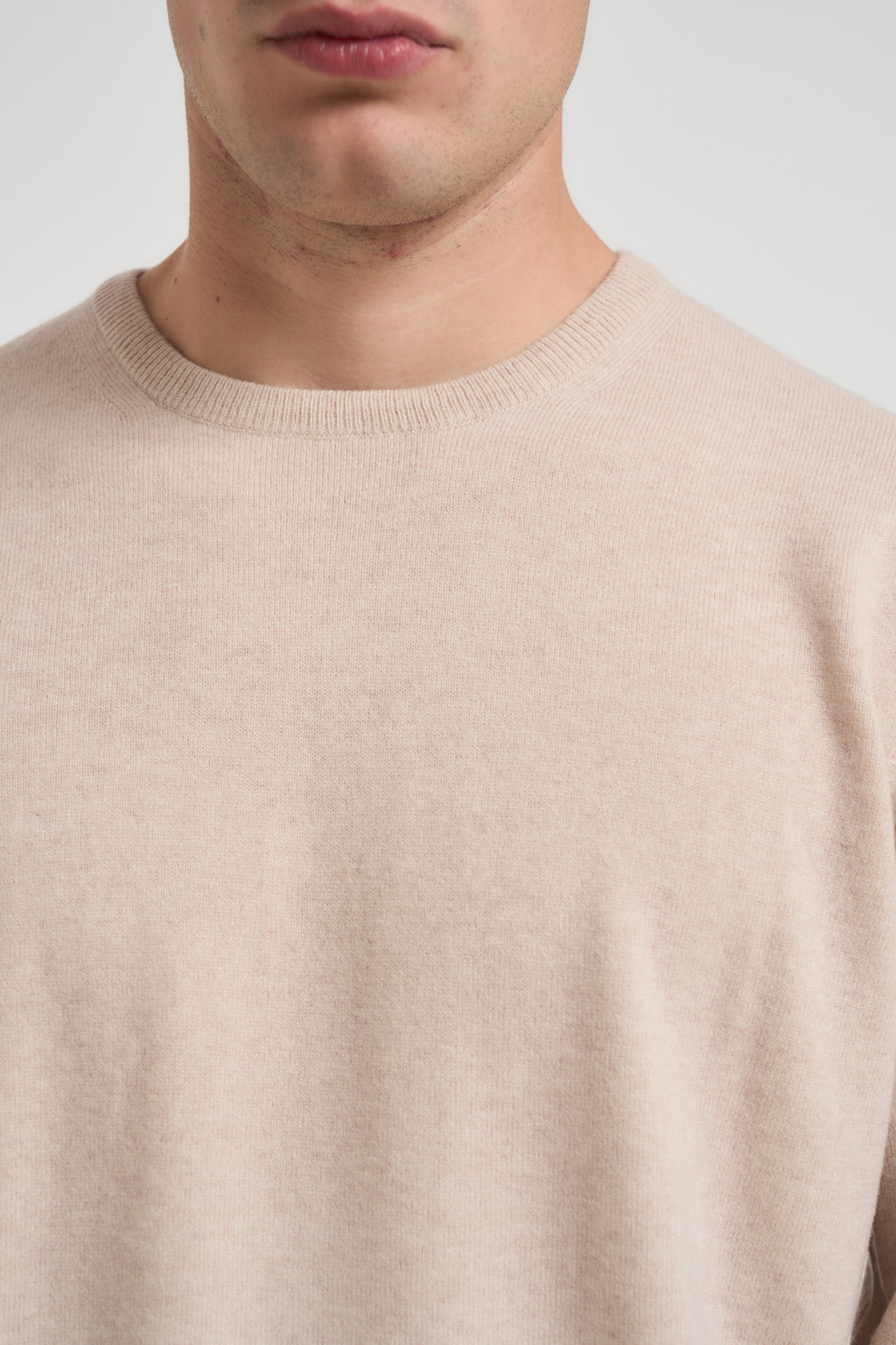 Maglia uomo girocollo beige DC918022 MIELE DELLA CIANA CASHMERE 