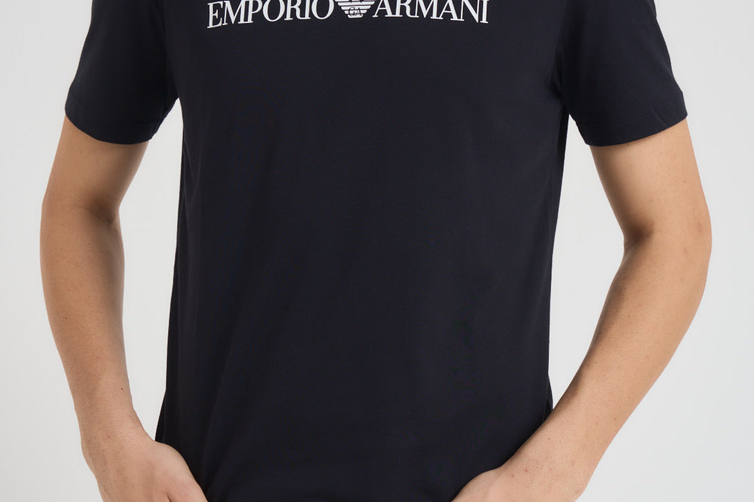 T-shirt in cotone nero 8N1TN5 0974 EMPORIO ARMANI 