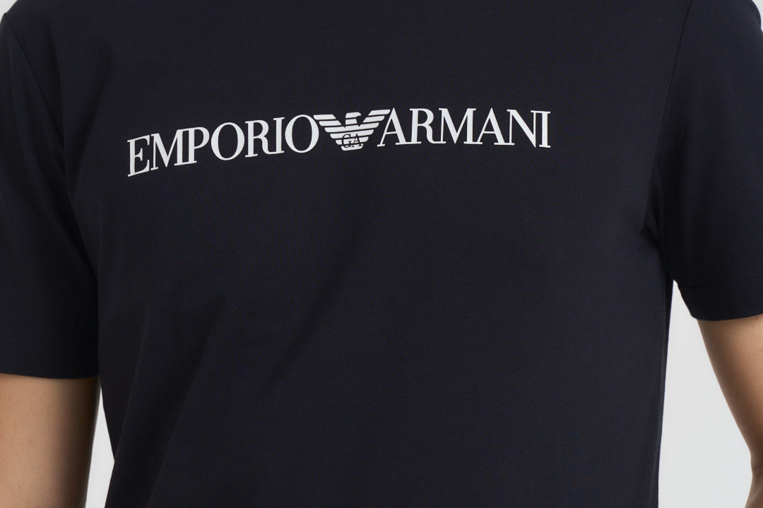 T-shirt in cotone nero 8N1TN5 0974 EMPORIO ARMANI 