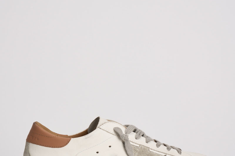 Sneakers uomo bianco e cammello GMF00102 F00218210803 GOLDEN GOOSE 