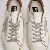 Sneakers uomo bianco e cammello GMF00102 F00218210803 GOLDEN GOOSE 