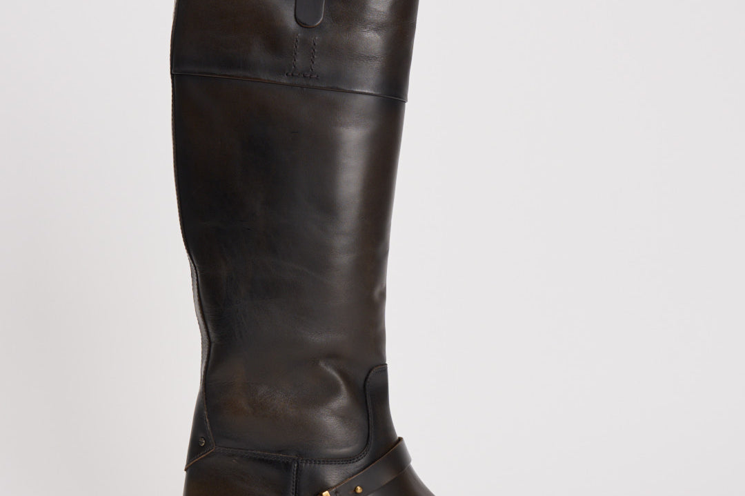 Stivali donna Charlie marroni GWF00897 F00763155390 GOLDEN GOOSE 