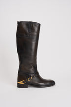 Stivali donna Charlie marroni GWF00897 F00763155390 GOLDEN GOOSE 