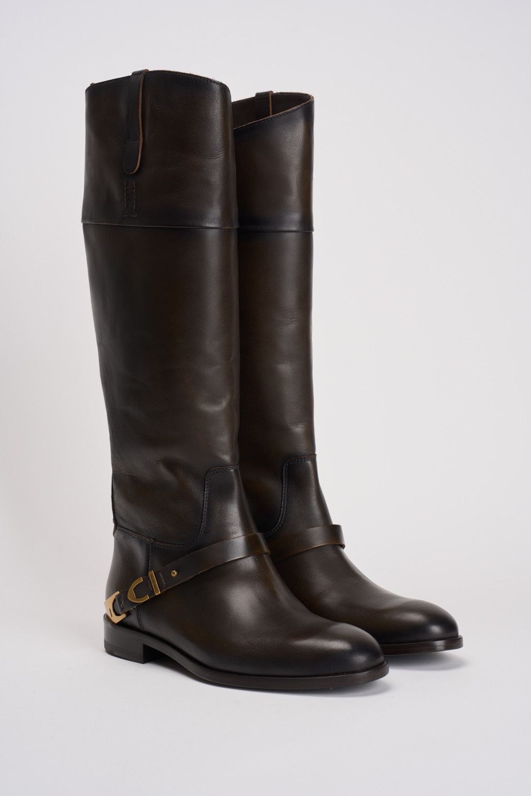 Stivali donna Charlie marroni GWF00897 F00763155390 GOLDEN GOOSE 