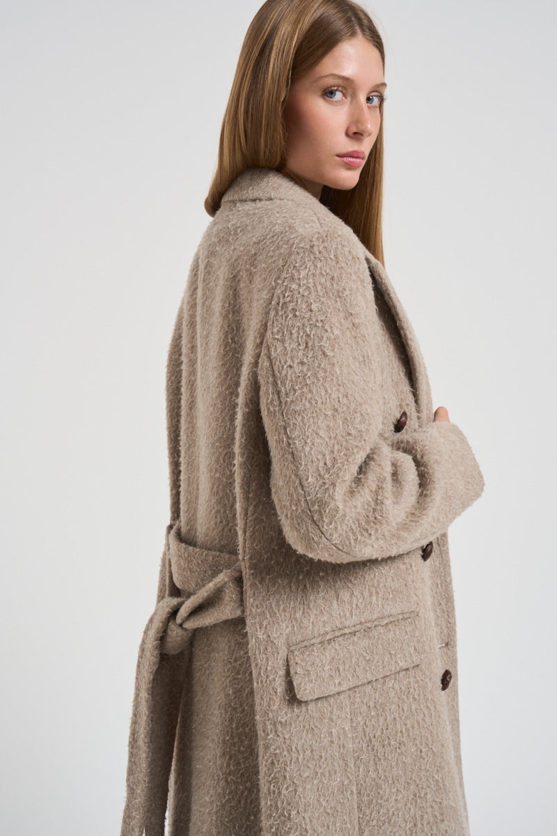 Cappotto doppiopetto con cintura donna GWP02319 P00209160407 GOLDEN GOOSE 