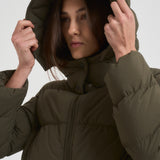 Piumino donna corto verde militare PI002097D 7740 HERNO 