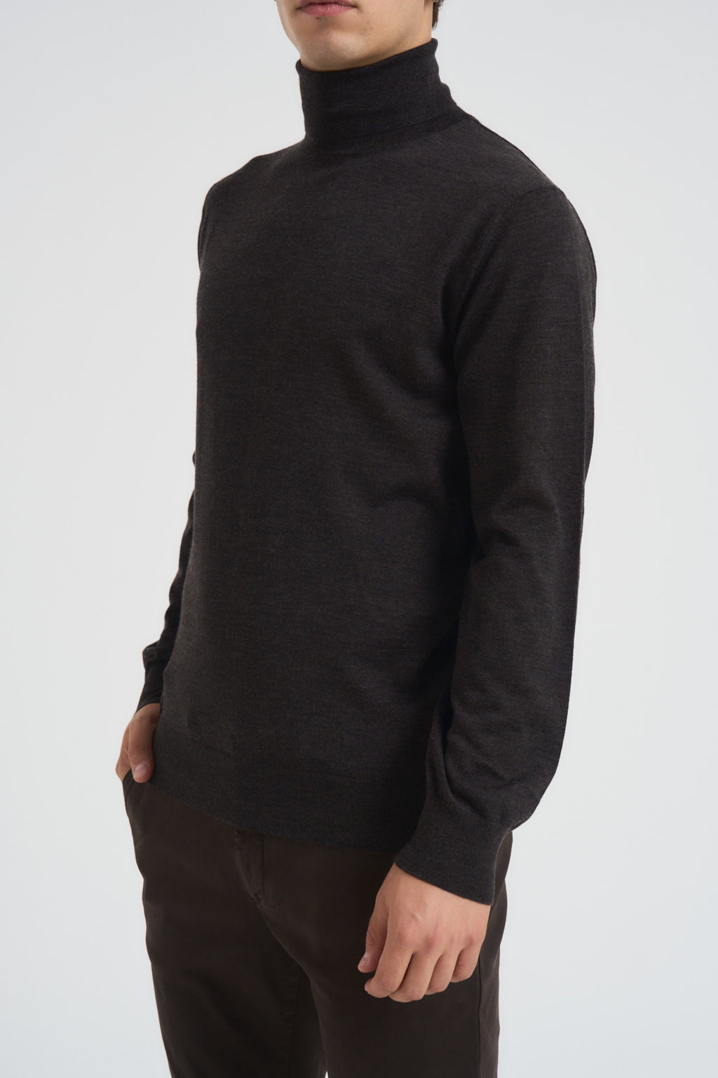 Dolcevita basic uomo marrone 2017 05177 KANGRA 