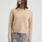 Girocollo donna maniche lunghe beige CAROLINE 02ORGANIC KUJTEN 