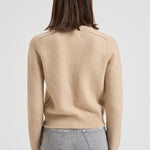 Girocollo donna maniche lunghe beige CAROLINE 02ORGANIC KUJTEN 