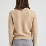 Girocollo donna maniche lunghe beige CAROLINE 02ORGANIC KUJTEN 