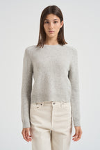 Girocollo donna maniche lunghe grigio chiaro CAROLINE 2239BOULEAU KUJTEN 