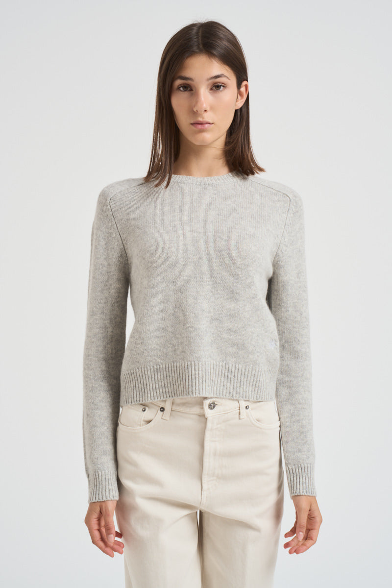 Girocollo donna maniche lunghe grigio chiaro CAROLINE 2239BOULEAU KUJTEN 