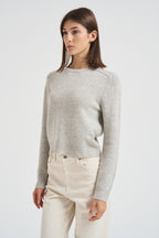 Girocollo donna maniche lunghe grigio chiaro CAROLINE 2239BOULEAU KUJTEN 