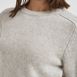 Girocollo donna maniche lunghe grigio chiaro CAROLINE 2239BOULEAU KUJTEN 