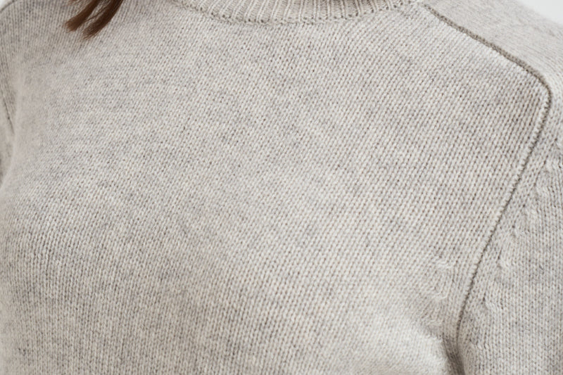 Girocollo donna maniche lunghe grigio chiaro CAROLINE 2239BOULEAU KUJTEN 