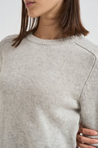 Girocollo donna maniche lunghe grigio chiaro CAROLINE 2239BOULEAU KUJTEN 