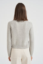 Girocollo donna maniche lunghe grigio chiaro CAROLINE 2239BOULEAU KUJTEN 