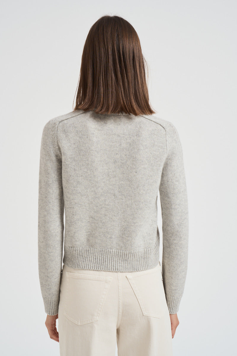 Girocollo donna maniche lunghe grigio chiaro CAROLINE 2239BOULEAU KUJTEN 