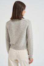 Girocollo donna maniche lunghe grigio chiaro CAROLINE 2239BOULEAU KUJTEN 