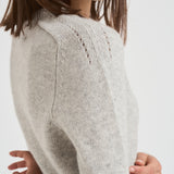 Girocollo donna maniche lunghe grigio chiaro CAROLINE 2239BOULEAU KUJTEN 