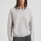 Maglia con cappuccio in cashmere donna SOSO 2398GRISCLAIR KUJTEN 