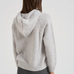 Maglia con cappuccio in cashmere donna SOSO 2398GRISCLAIR KUJTEN 