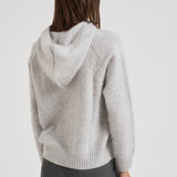 Maglia con cappuccio in cashmere donna SOSO 2398GRISCLAIR KUJTEN 