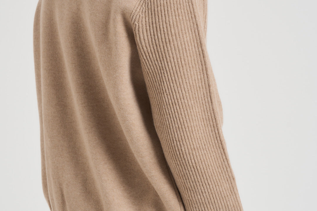 Giacca uomo in maglia cammello AALKTJT1 AA65015210BC LARDINI 