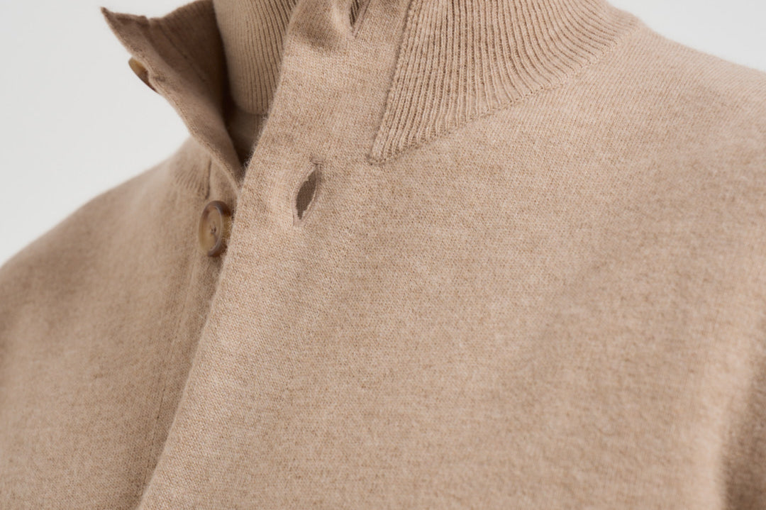Giacca uomo in maglia cammello AALKTJT1 AA65015210BC LARDINI 