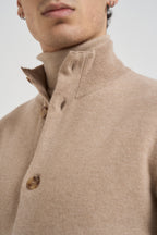 Giacca uomo in maglia cammello AALKTJT1 AA65015210BC LARDINI 