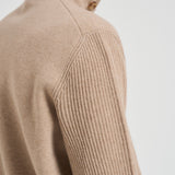Giacca uomo in maglia cammello AALKTJT1 AA65015210BC LARDINI 