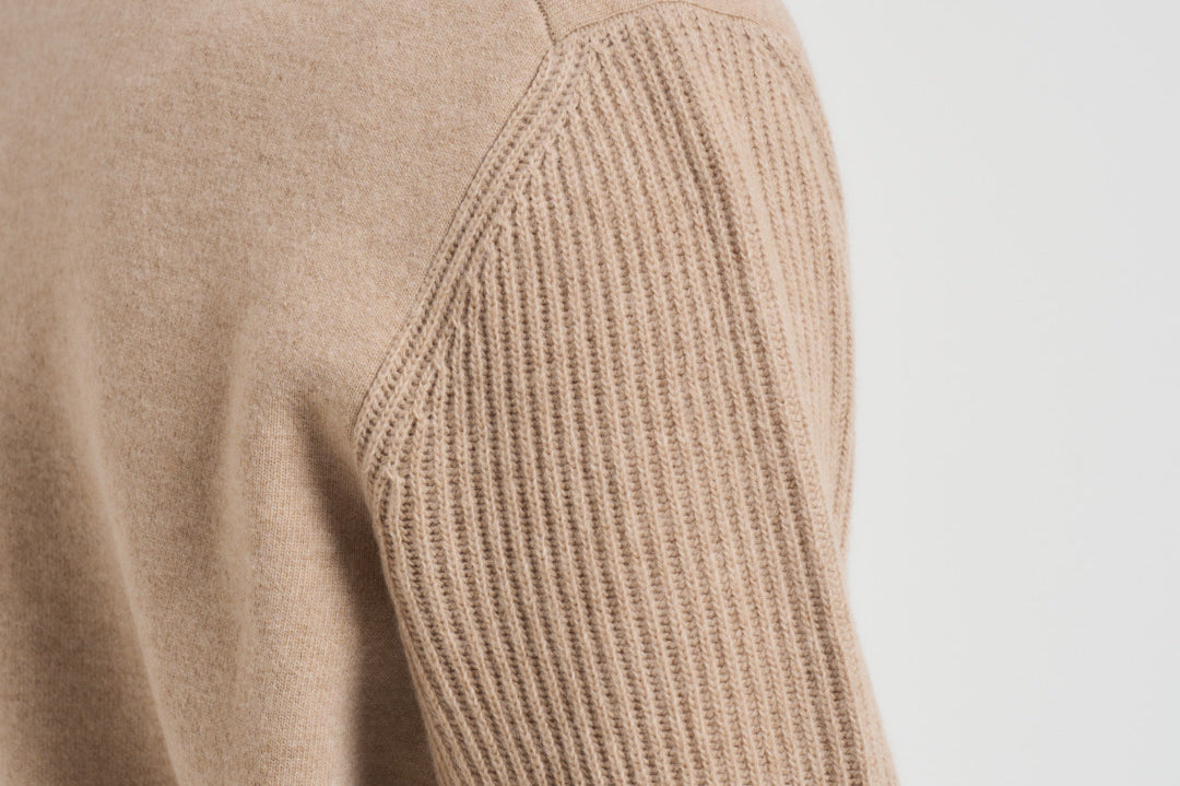 Giacca uomo in maglia cammello AALKTJT1 AA65015210BC LARDINI 