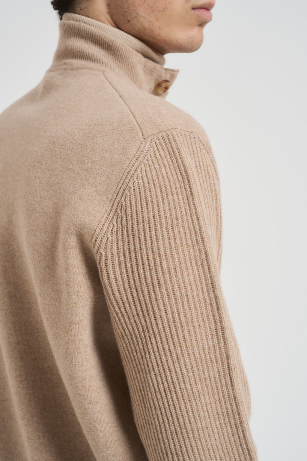 Giacca uomo in maglia cammello AALKTJT1 AA65015210BC LARDINI 