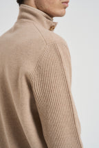Giacca uomo in maglia cammello AALKTJT1 AA65015210BC LARDINI 